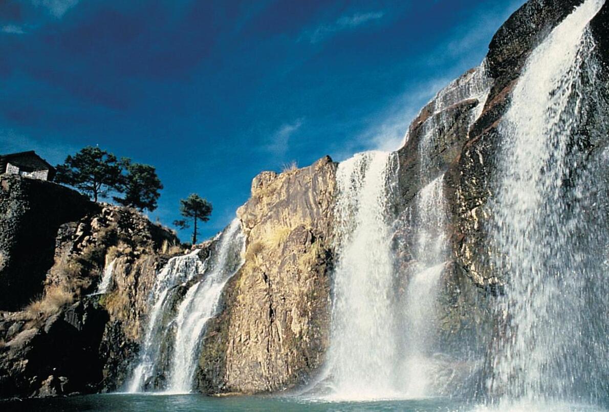 The Tonachi Falls in Sierra Madre