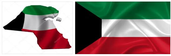Kuwait Flag and Map