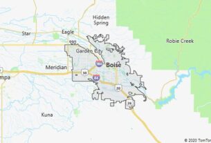 Map of Boise, Idaho