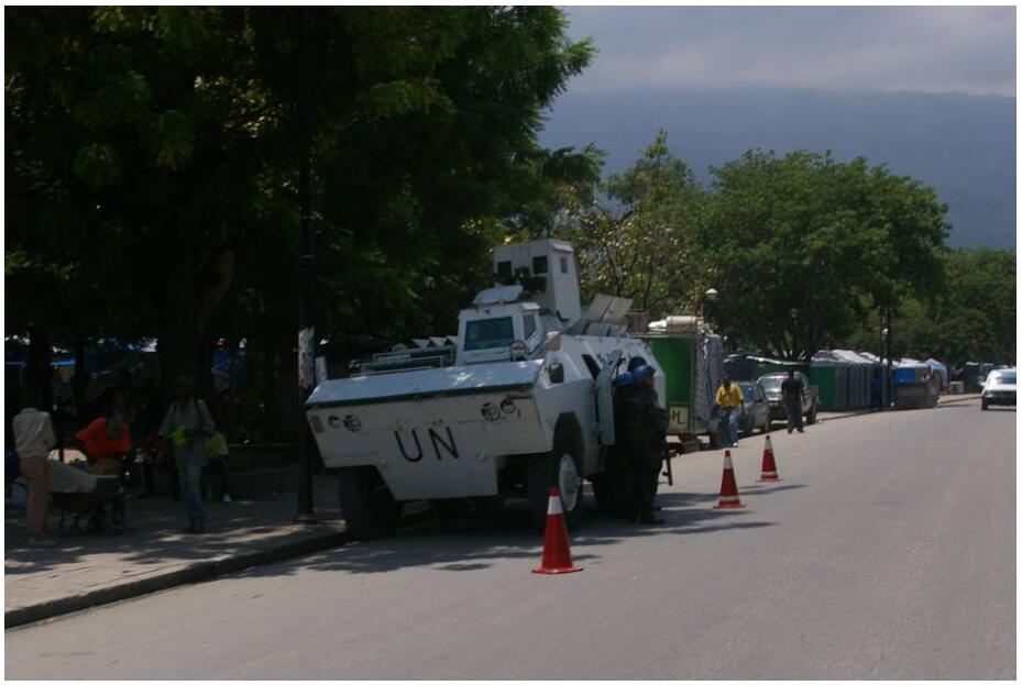 UN security forces on duty in Haiti